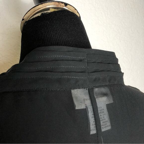 Soft Surroundings black sheer open front sequin sleeve cuff size Medium NWOT - Picture 8 of 14